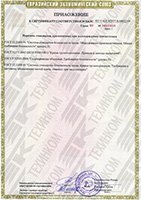 Сертификат соответствия Таможенного союза (Приложение)