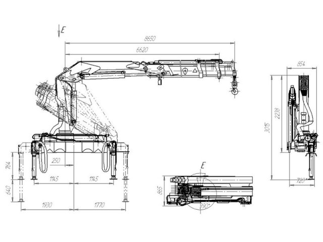 Фото №9: КМУ АНТ 12-2 с буровым оборудованием