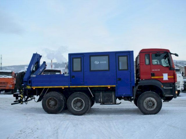 Фото №7: Грузопассажирский автобус MAN TGS 40.430 с КМУ АНТ 8.5-2 (001) – 10+2 места