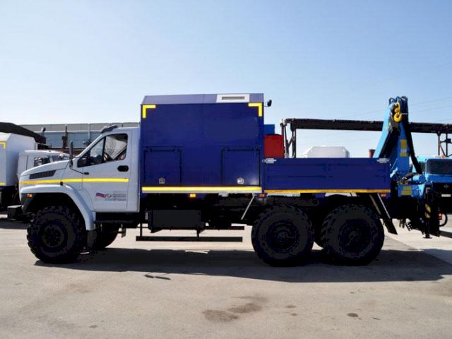 Фото №3: Грузопассажирский автобус Урал-NEXT 4320-6952-72Е5Г38 с КМУ ИМ-150 – 6+2 места