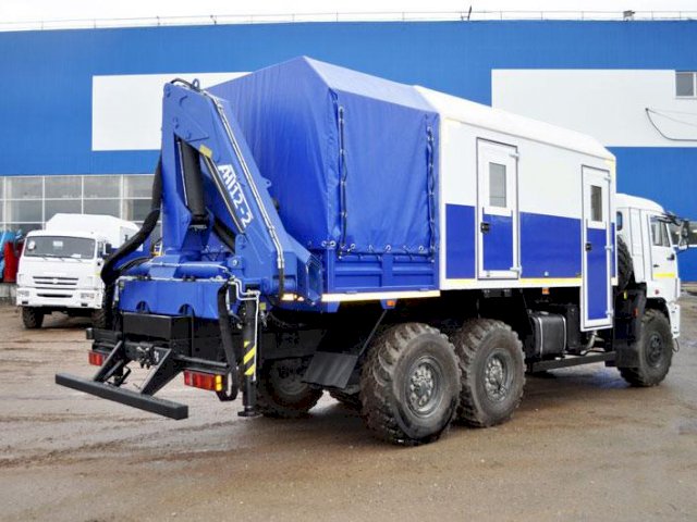 Фото №3: Грузопассажирский автобус КАМАЗ 43118-3098-50 с КМУ АНТ 12-2 – 6+2 места