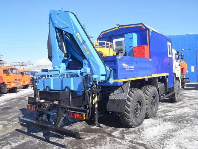 Фото №6: Грузопассажирский автобус КАМАЗ 43118-3027-50 с КМУ ИМ-150 – 6+2 места