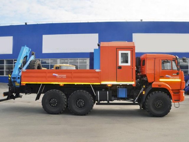 Фото №7: Грузопассажирский автобус КАМАЗ 43118-3027-50 с КМУ ИМ-95 – 6+2 места