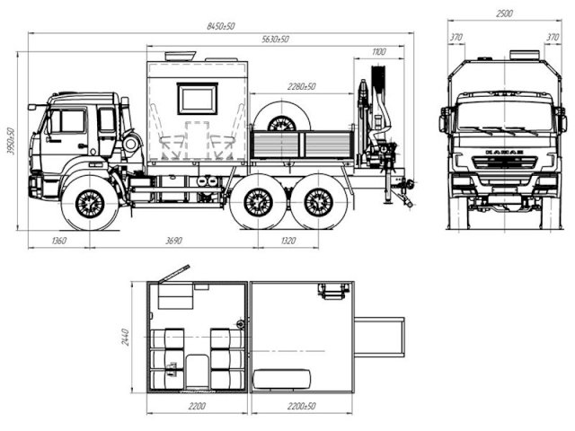 Фото №9: Грузопассажирский автобус КАМАЗ 43118-3027-50 с КМУ АНТ 8.5-2 (001) – 6+2 места