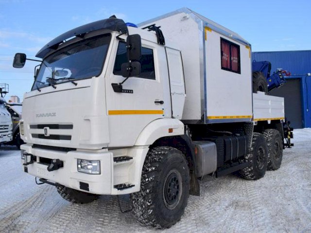 Фото №2: Грузопассажирский автобус КАМАЗ 43118-3027-50 с КМУ АНТ 8.5-2 (001) – 6+2 места