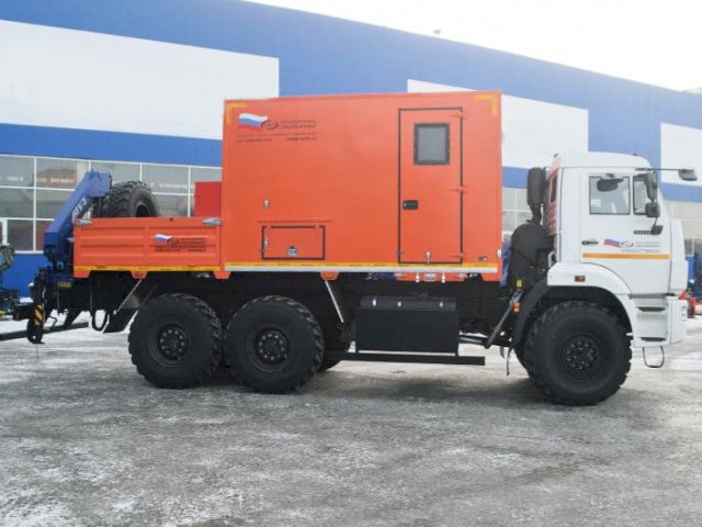 Фото №7: Грузопассажирский автобус КАМАЗ 43118-3027-50 с КМУ АНТ 5-2 – 6+2 места