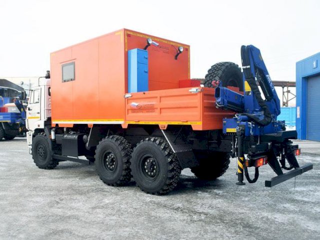 Фото №4: Грузопассажирский автобус КАМАЗ 43118-3027-50 с КМУ АНТ 5-2 – 6+2 места