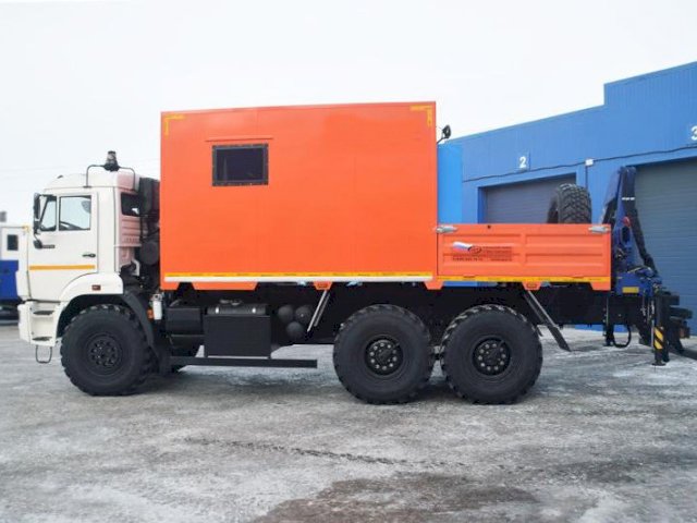 Фото №3: Грузопассажирский автобус КАМАЗ 43118-3027-50 с КМУ АНТ 5-2 – 6+2 места