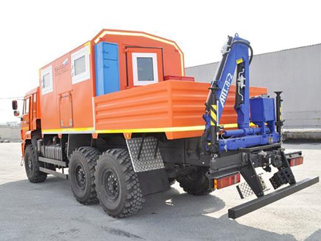 Фото №6: Грузопассажирский автобус КАМАЗ 43118-3017-50 с КМУ АНТ 1.8-2 – 6+2 места