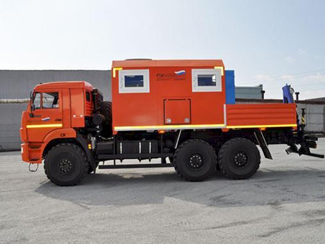 Фото №5: Грузопассажирский автобус КАМАЗ 43118-3017-50 с КМУ АНТ 1.8-2 – 6+2 места