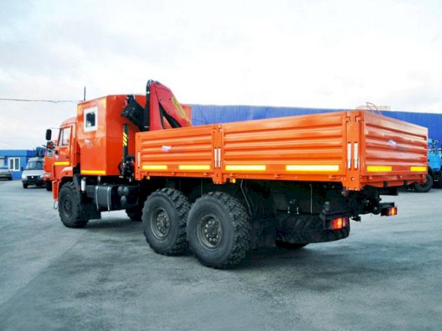 Фото №4: Грузопассажирский автобус КАМАЗ 43118-3011-50 с КМУ Palfinger PK 15500 – 3+2 места