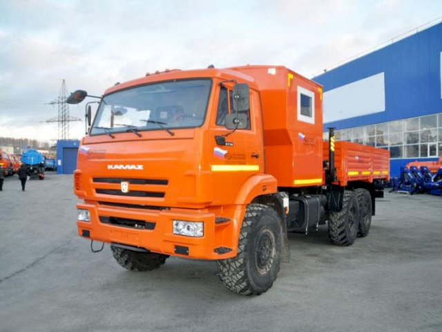 Фото №2: Грузопассажирский автобус КАМАЗ 43118-3011-50 с КМУ Palfinger PK 15500 – 3+2 места