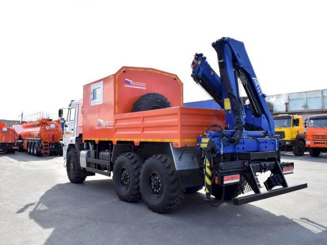 Фото №4: Грузопассажирский автобус КАМАЗ 43118-3011-50 с КМУ АНТ 8.5-2 – 6+2 места