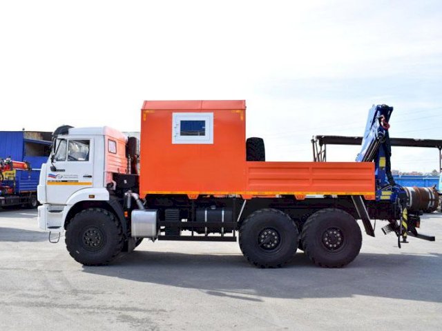 Фото №3: Грузопассажирский автобус КАМАЗ 43118-3011-50 с КМУ АНТ 8.5-2 – 6+2 места