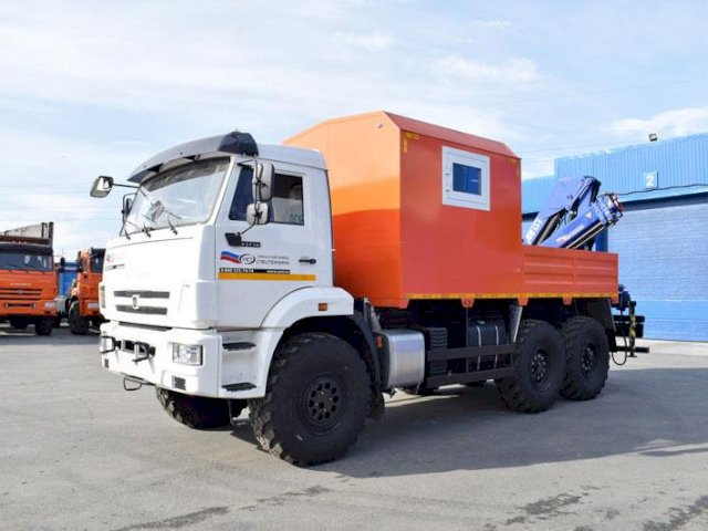 Фото №2: Грузопассажирский автобус КАМАЗ 43118-3011-50 с КМУ АНТ 8.5-2 – 6+2 места