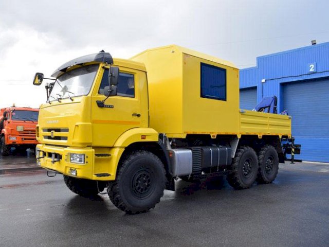 Фото №2: Грузопассажирский автобус КАМАЗ 43118-3011-50 с КМУ АНТ 5-2 (042) – 6+2 места