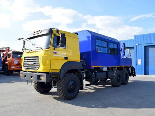 Фото №2: Грузопассажирский автобус Урал 4320-4972-80Е5 с КМУ АНТ 4.4-1 (001) – 8+2 места