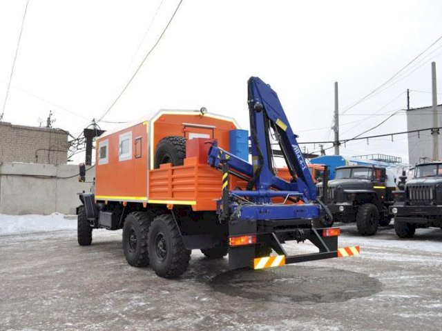 Фото №3: Грузопассажирский автобус Урал 4320-1953-60Е5 с КМУ АНТ 4.4-1 – 6+2 места