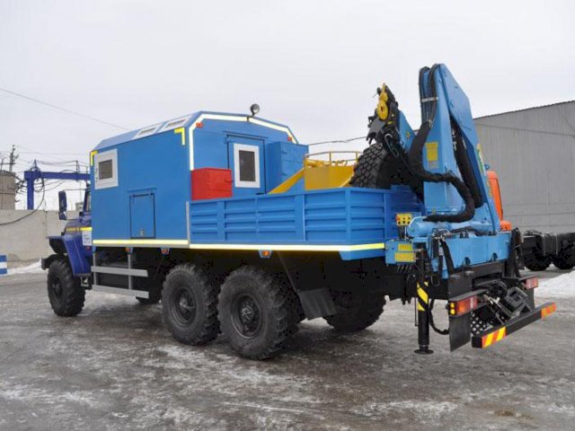 Фото №4: Грузопассажирский автобус Урал 4320-1912-72Е5 с КМУ ИМ-150 – 6+2 места