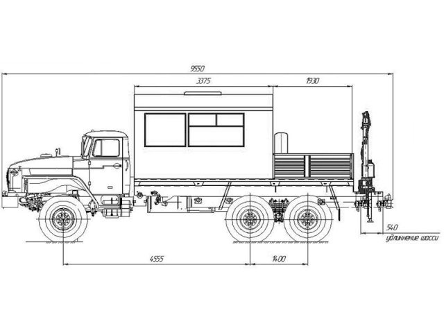 Фото №28: Грузопассажирский автобус Урал 4320-1912-72Е5 с КМУ АНТ 1.8-2 (002) – 10+2 места