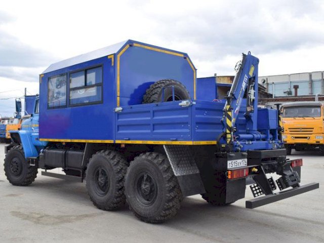 Фото №8: Грузопассажирский автобус Урал 4320-1912-72Е5 с КМУ АНТ 1.8-2 (002) – 10+2 места