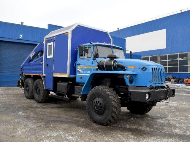 Фото №6: Грузопассажирский автобус Урал 4320-1912-60Е5 с КМУ АНТ 8.5-2 (С002) – 6+2 места