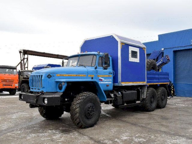 Фото №2: Грузопассажирский автобус Урал 4320-1912-60Е5 с КМУ АНТ 8.5-2 (С002) – 6+2 места