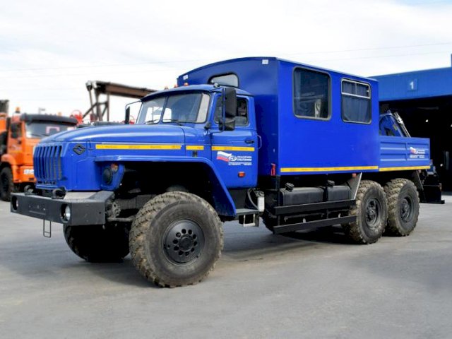 Фото №2: Грузопассажирский автобус Урал 4320-1912-60Е5 с КМУ АНТ 1.8-2 – 8+2 места