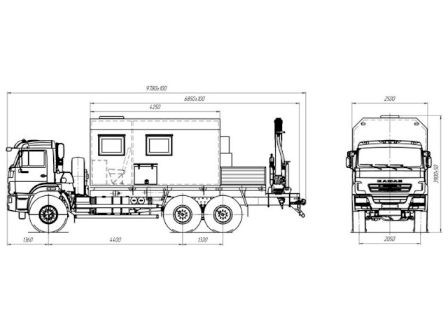 Фото №18: Передвижная маслостанция КАМАЗ 43118-3011-50 с КМУ АНТ 8.5-2 (971)