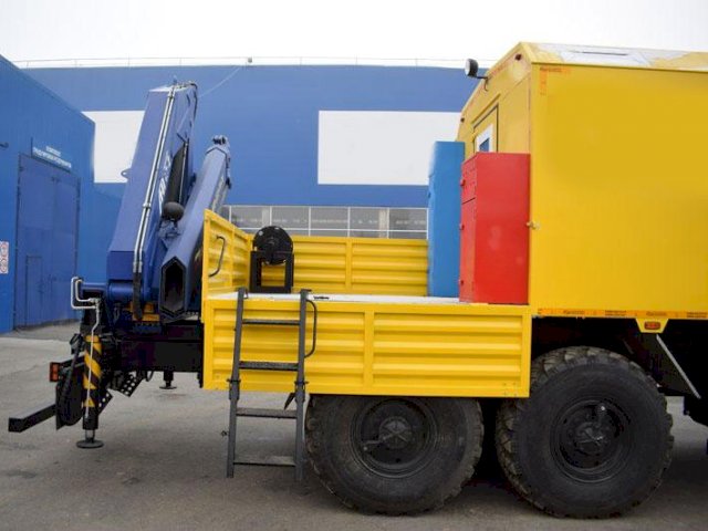 Фото №22: Передвижная маслостанция Урал 4320-4972-80Е5 с КМУ АНТ 12-2