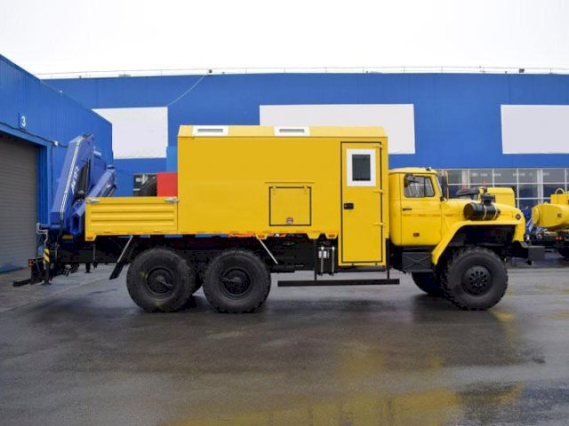 Фото №7: Передвижная маслостанция Урал 4320-1912-60Е5 с КМУ АНТ 12-2 (022)