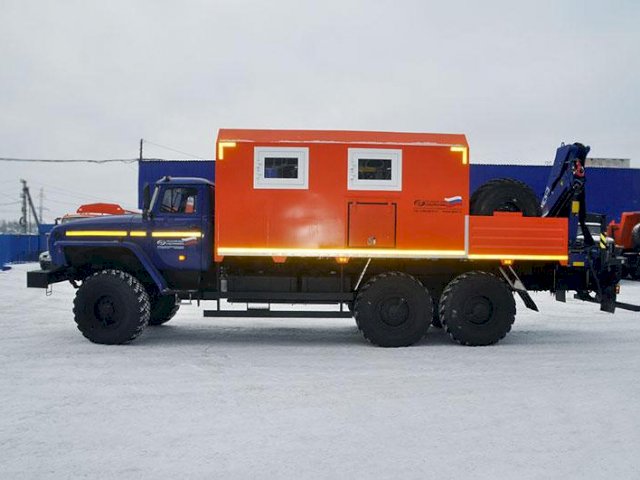 Фото №3: Агрегат ремонта и обслуживания качалок Урал 4320-1912-60Е5 с КМУ АНТ 8.5-2