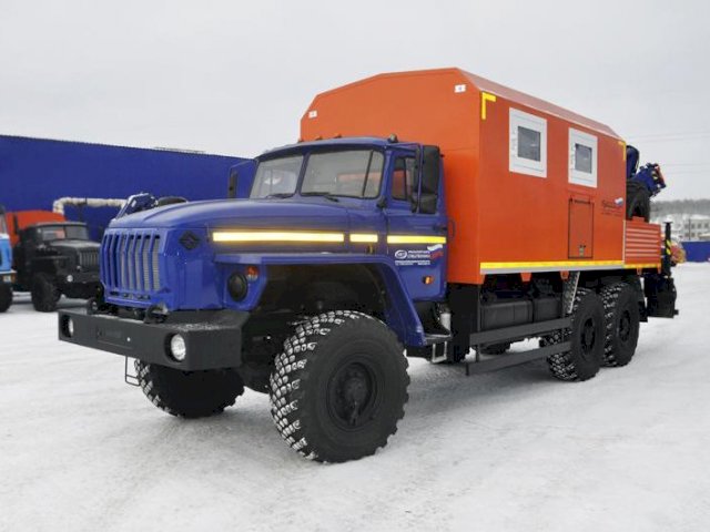 Фото №2: Агрегат ремонта и обслуживания качалок Урал 4320-1912-60Е5 с КМУ АНТ 8.5-2