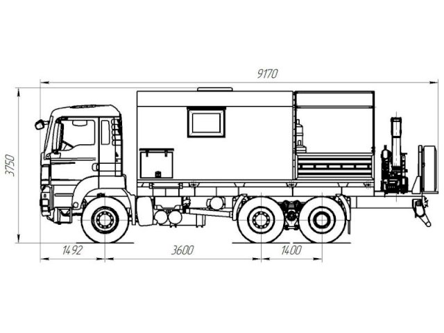 Фото №15: Передвижная мастерская MAN с КМУ HYVA HA70 E2 (008)