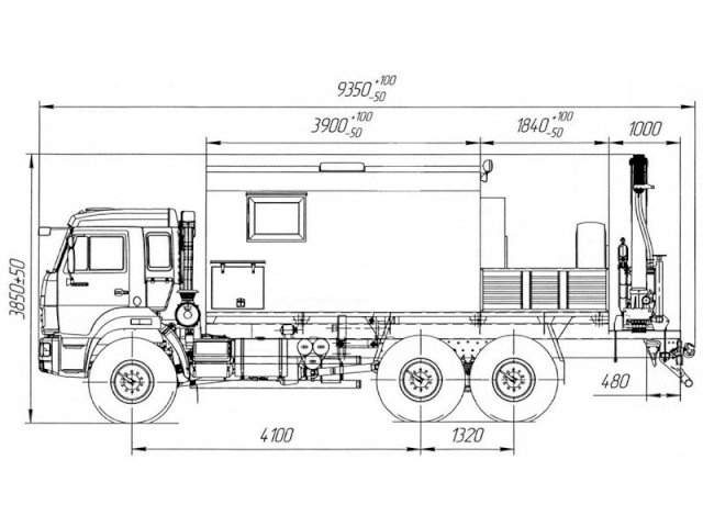 Фото №18: Передвижная мастерская КАМАЗ 43118-3086-50 с КМУ ИМ-95 (005, г-р EG-202)