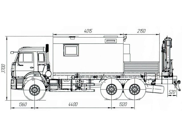 Фото №39: Передвижная мастерская КАМАЗ 43118-3078-76(RR) с КМУ АНТ 8.5-2 (040, г-р EG-202)