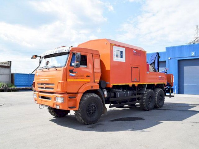 Фото №4: Передвижная мастерская КАМАЗ 43118-3059-46 с КМУ АНТ 4.4-1 (018, г-р EG-202)