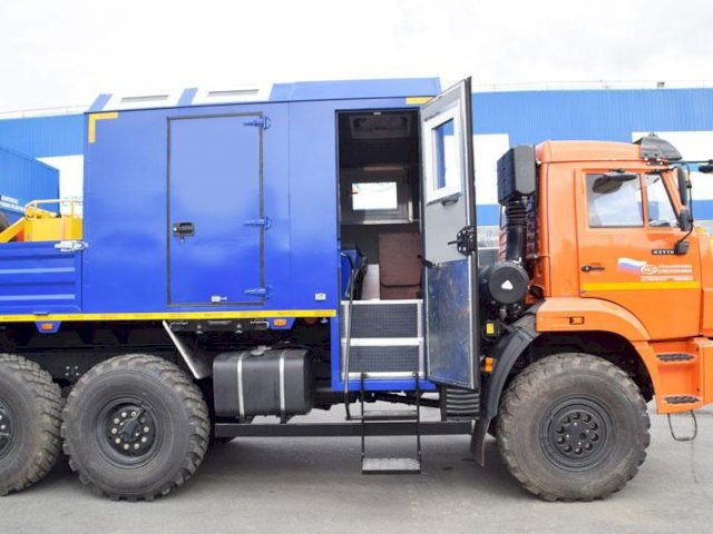 Фото №19: Передвижная мастерская КАМАЗ 43118-3027-50 с КМУ ИМ-150 (019, г-р EG-202)