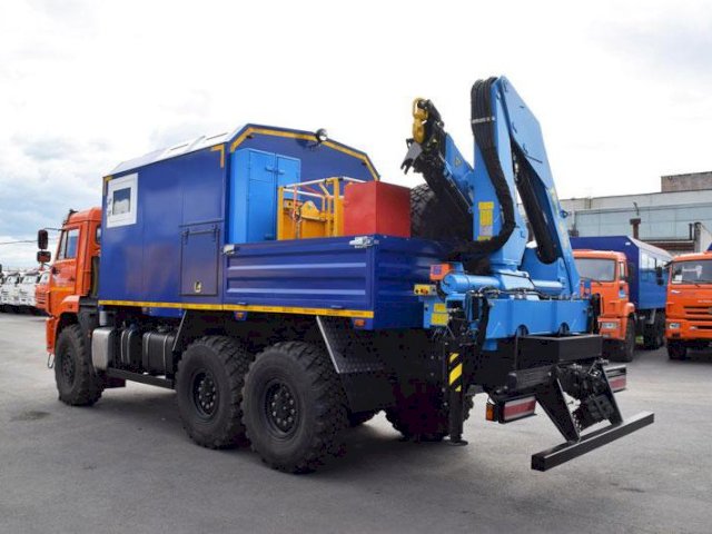 Фото №4: Передвижная мастерская КАМАЗ 43118-3027-50 с КМУ ИМ-150 (019, г-р EG-202)