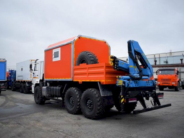 Фото №4: Передвижная мастерская КАМАЗ 43118-3017-50 с КМУ ИМ-100