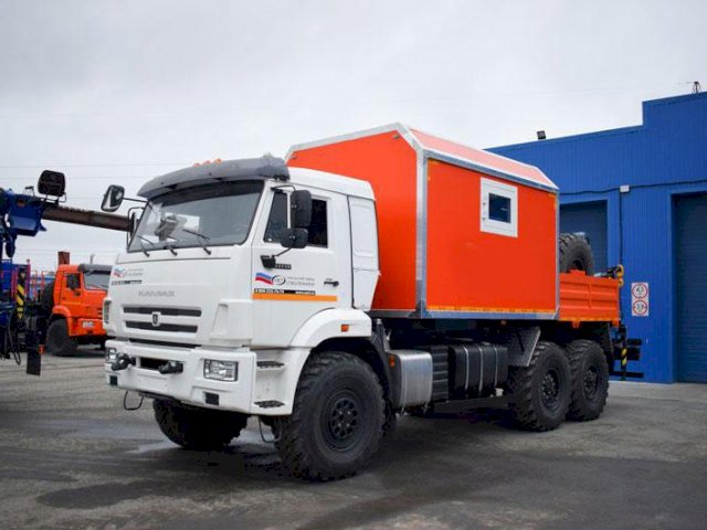 Фото №2: Передвижная мастерская КАМАЗ 43118-3017-50 с КМУ ИМ-100