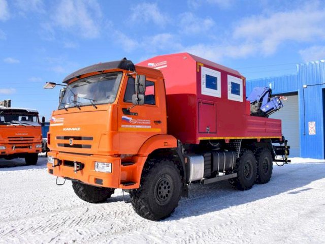 Фото №2: Передвижная мастерская КАМАЗ 43118-3027-50 с КМУ АНТ 8.5-2 (029, г-р EG-202)