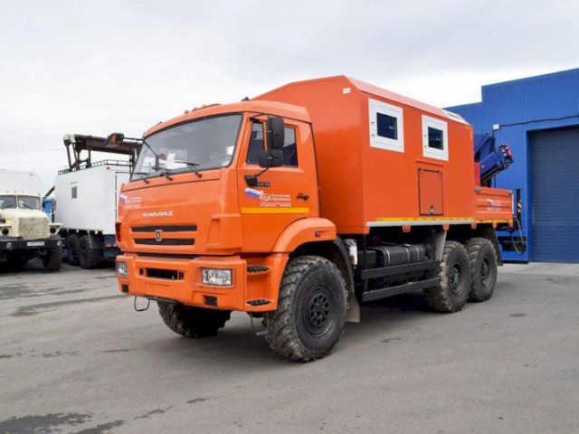 Фото №6: Передвижная мастерская КАМАЗ 43118-3027-50 с КМУ АНТ 8.5-2 (014, г-р EG-202)