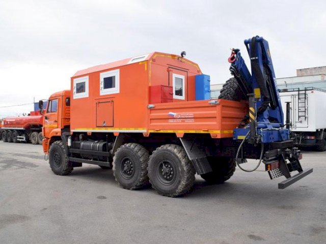 Фото №4: Передвижная мастерская КАМАЗ 43118-3027-50 с КМУ АНТ 8.5-2 (014, г-р EG-202)