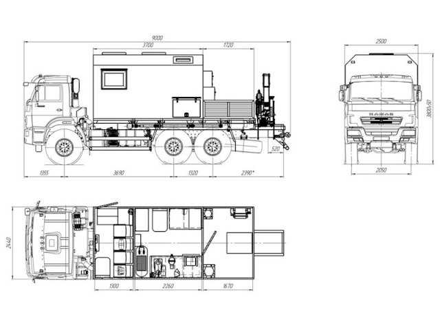 Фото №45: Передвижная мастерская КАМАЗ 43118-3027-50 с КМУ АНТ 7.5-2 (038, г-р EG-202)