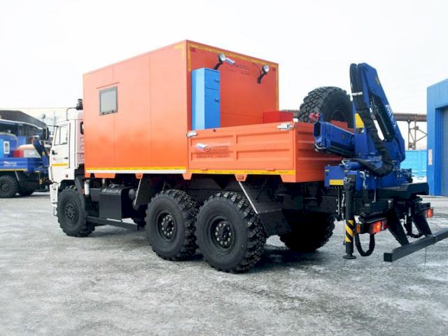 Фото №4: Передвижная мастерская КАМАЗ 43118-3027-50 с КМУ АНТ 5-2 (г-р EG-202)