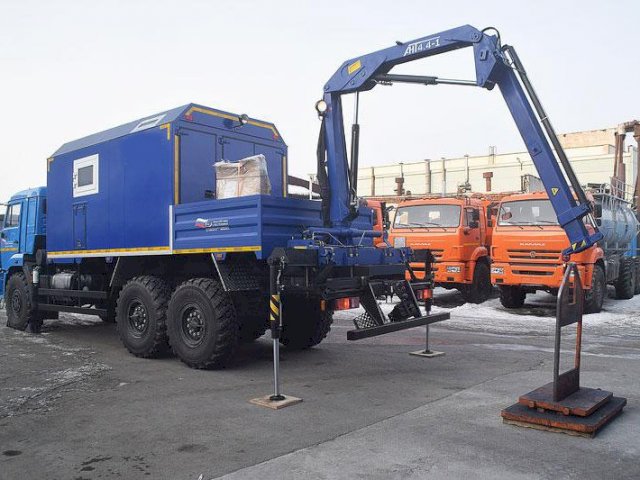 Фото №13: Передвижная мастерская КАМАЗ 43118-3027-50 с КМУ АНТ 4.4-1 (011, г-р ГБС-38)