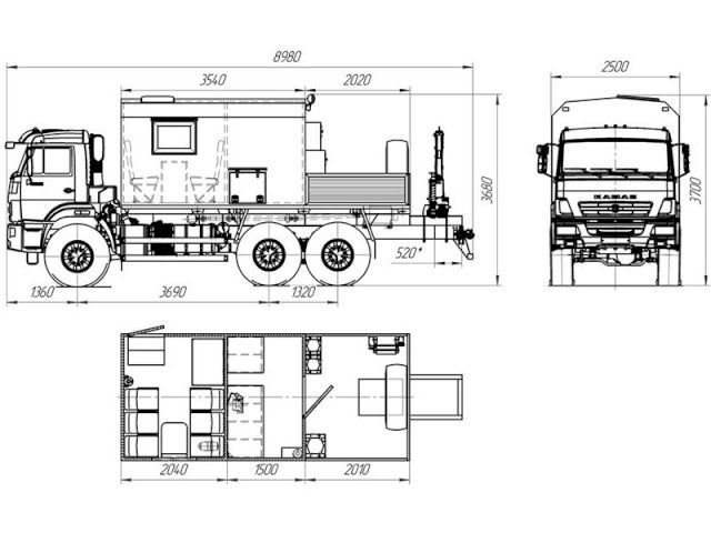 Фото №23: Передвижная мастерская КАМАЗ 43118-3027-50 с КМУ АНТ 1.8-2 (026, г-р EG-202)