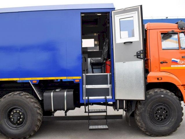 Фото №16: Передвижная мастерская КАМАЗ 43118-3027-50 с КМУ АНТ 1.8-2 (026, г-р EG-202)