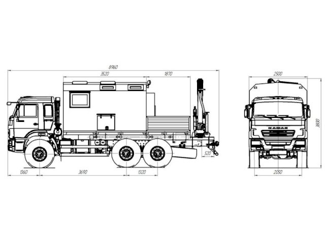 Фото №26: Передвижная мастерская КАМАЗ 43118-013-10 с КМУ АНТ 8.5-2 (009, г-р EG-202)